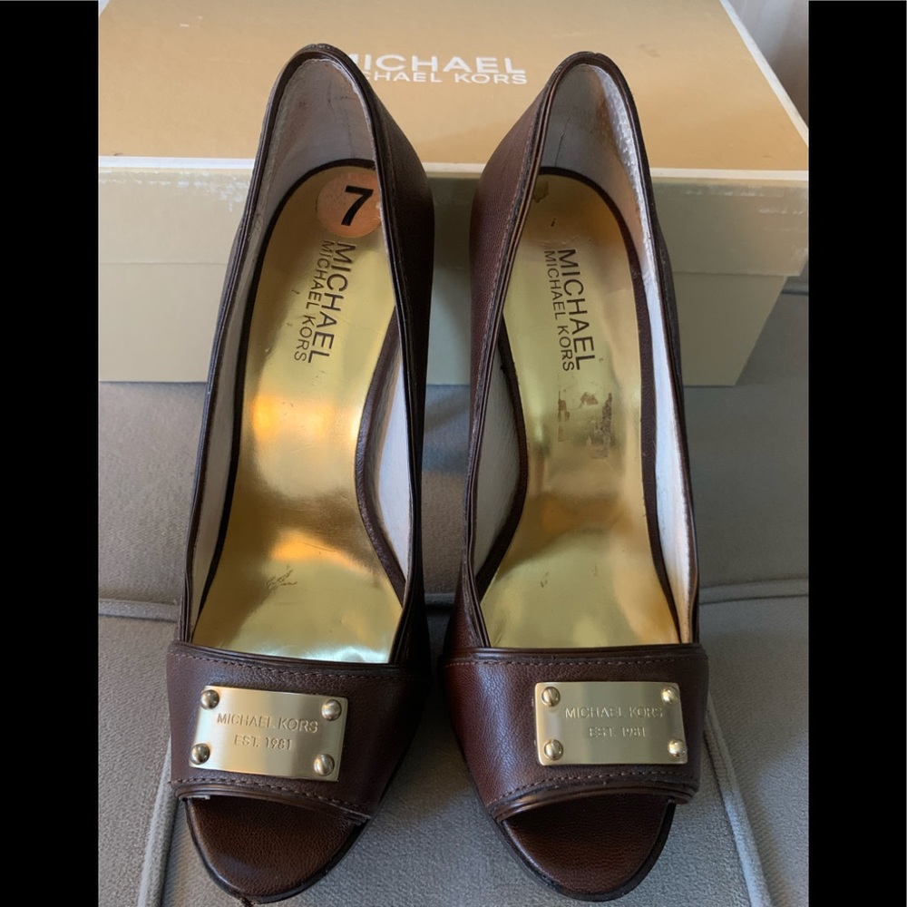 Brown High Heels Michael Kors